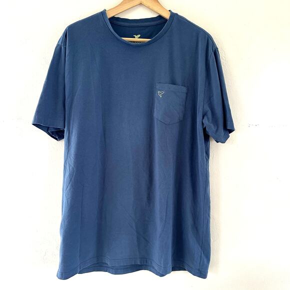 Birddogs‎ Pocket T Shirt Crewneck Short Sleeve Bird Logo Blue Size XLarge - Picture 1 of 6